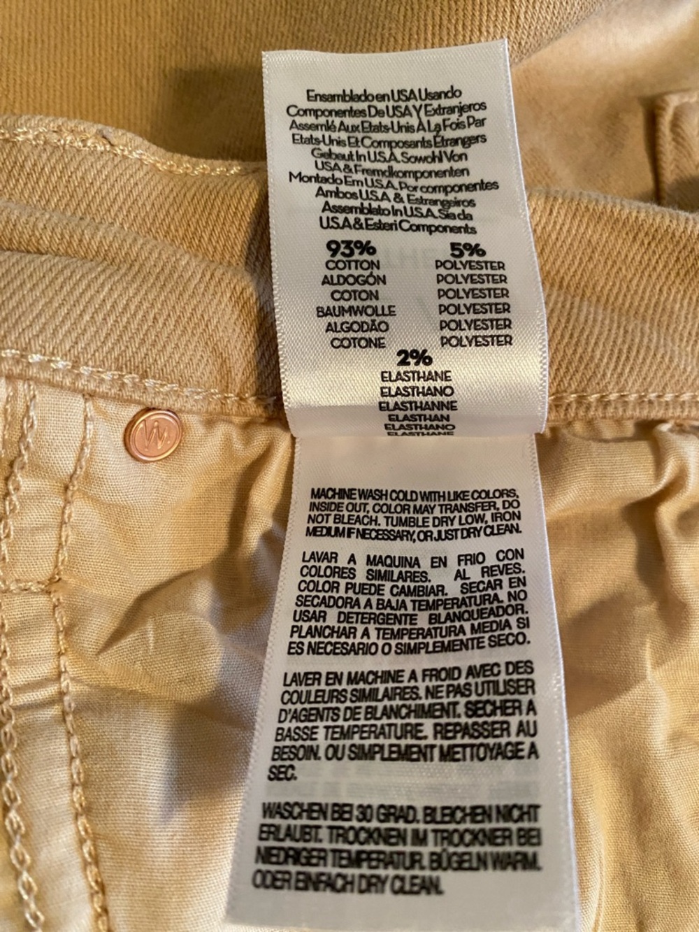 MOTHER High Waisted Weekender Skimp
in Second Chance (Sand Wash) Size 27 - Picture 12 of 16